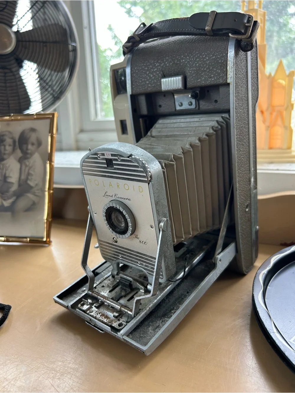 Polaroid Silver Gray Folding Land Camera